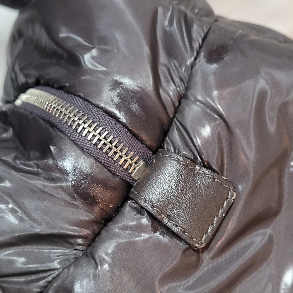 CHANEL Quilted Puffer Tote Bag in dark grey